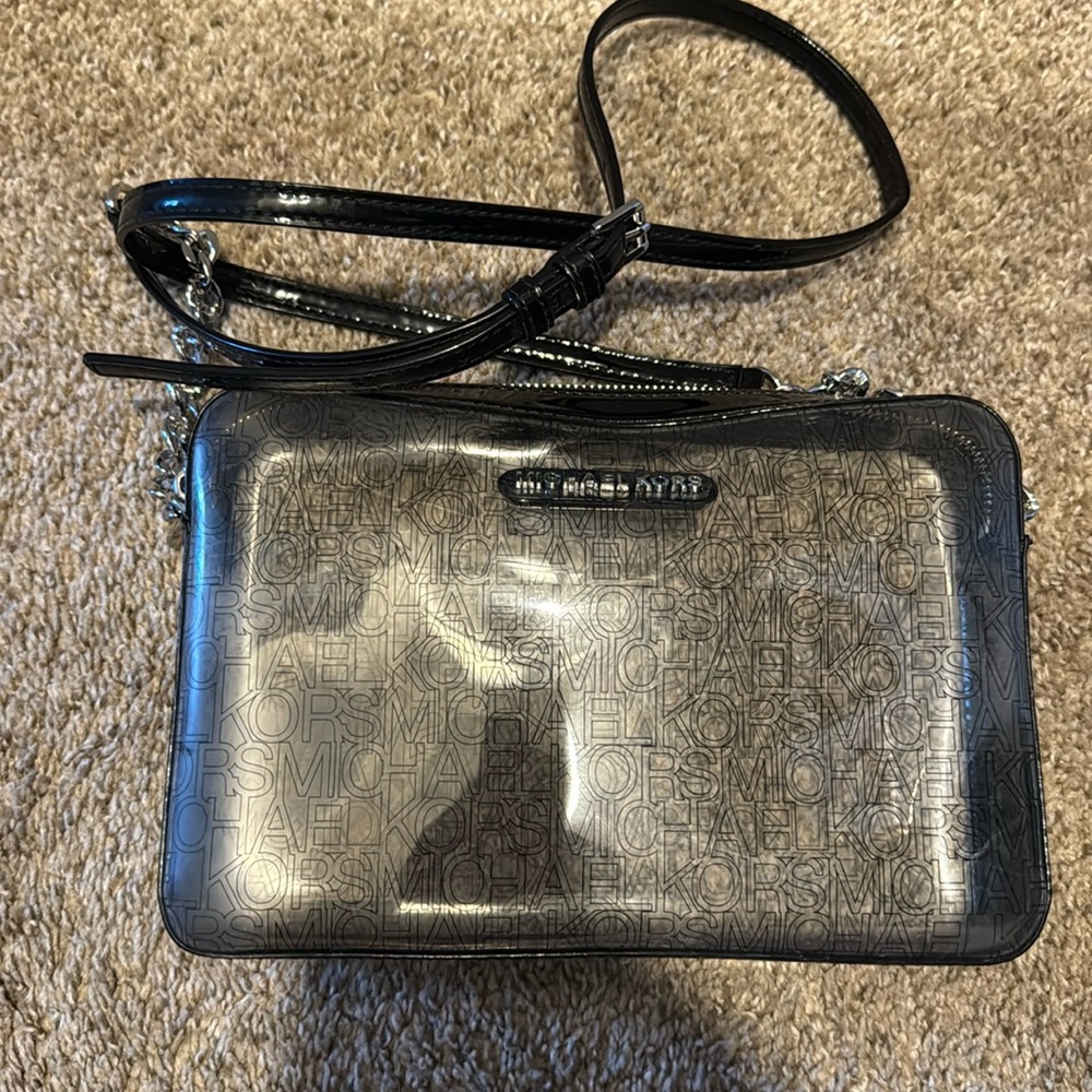 Clear Michael Kors purse zipper